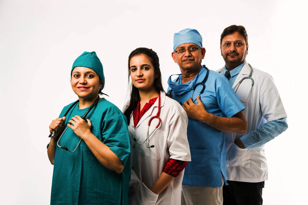 Team of healthcare professionals collaborating